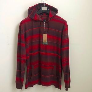 Prana Stripe  Long Sleeve Pull Over Sweater new